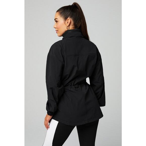 New Fabletics The Heights Cargo Jacket Black size M - Picture 2 of 10